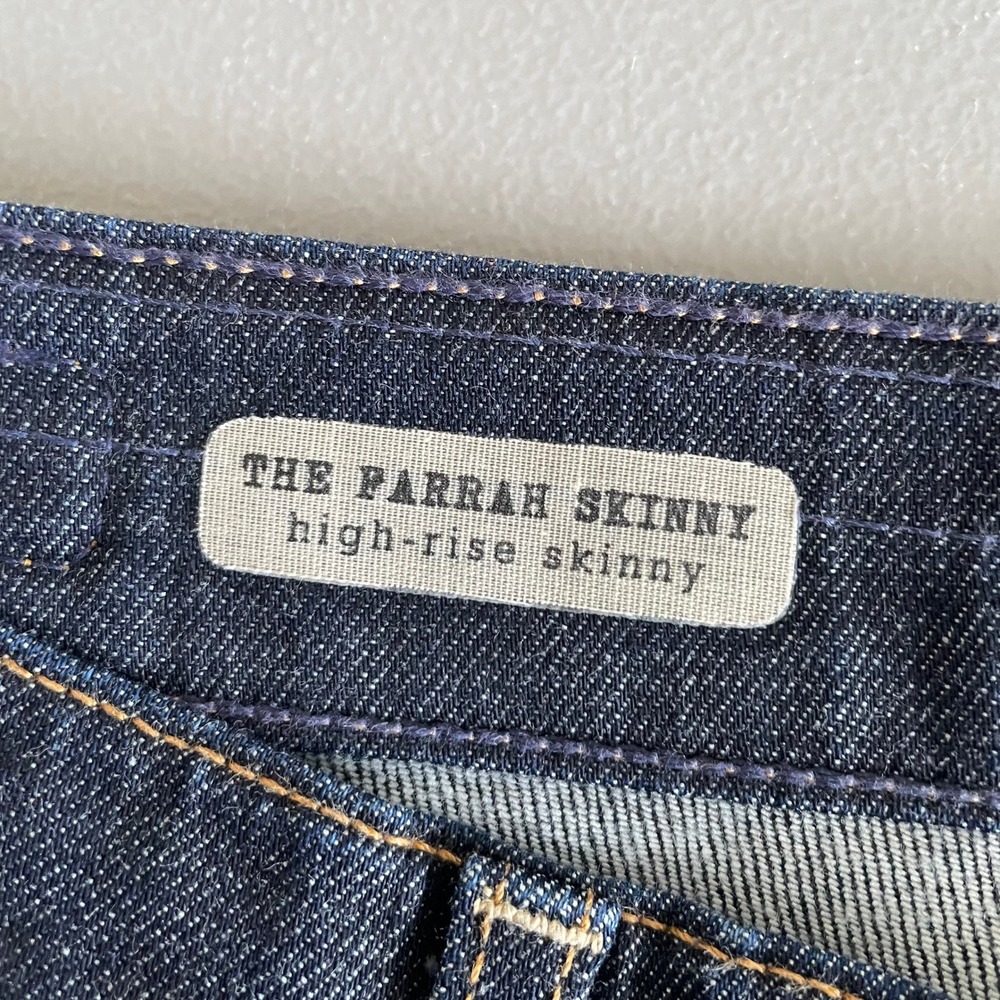 AG Adriano Goldschmied The Farrah Skinny High Rise Jeans Dark Indigo Blue 29‎ - Picture 6 of 11